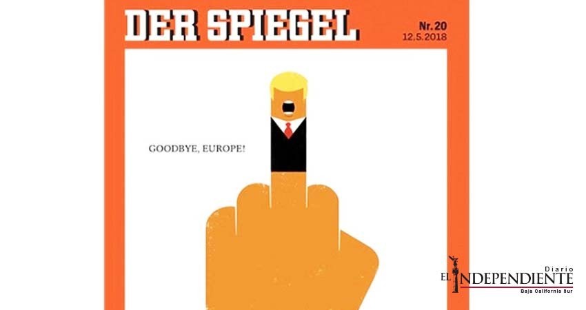 Seña obscena y Donald Trump, elementos en portada polémica de Der Spiegel Seña obscena y Donald Trump, elementos en portada polémica de Der Spiegel