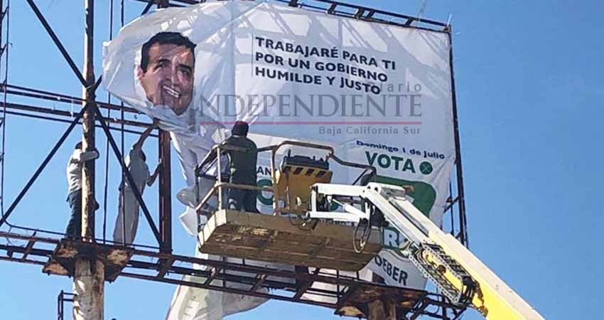 PAN Los Cabos asegura no tener nada que ver en el retiro de lonas del PVEM PAN Los Cabos asegura no tener nada que ver en el retiro de lonas del PVEM