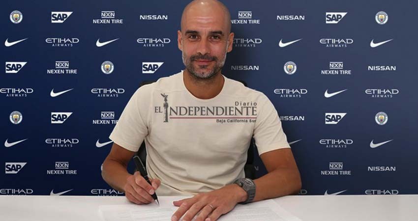'Es un placer trabajar aquí'; Guardiola renovó contrato con Manchester City 'Es un placer trabajar aquí'; Guardiola renovó contrato con Manchester City