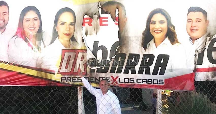 Quema de nuestra propaganda, genera solidaridad a muestra candidatura: Dr. Ibarra Quema de nuestra propaganda, genera solidaridad a muestra candidatura: Dr. Ibarra