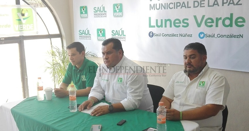 Somos quienes presentamos las mejores propuestas señala el candidato del PVEM para La Paz, Saúl González. Somos quienes presentamos las mejores propuestas señala el candidato del PVEM para La Paz, Saúl González.