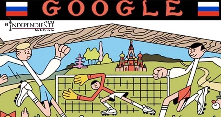 Google festeja pasión mundialista con doodle a países participantes Google festeja pasión mundialista con doodle a países participantes