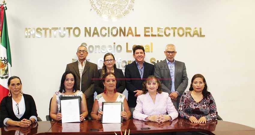 Reciben constancias senadoras electas por BCS Reciben constancias senadoras electas por BCS
