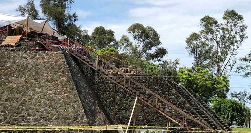 Descubren pirámide en Morelos que inspiró a construir el Templo Mayor Descubren pirámide en Morelos que inspiró a construir el Templo Mayor