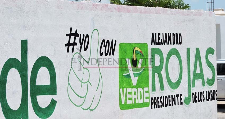 A un mes del proceso electoral, aún hay bardas pintadas con nombres de candidatos