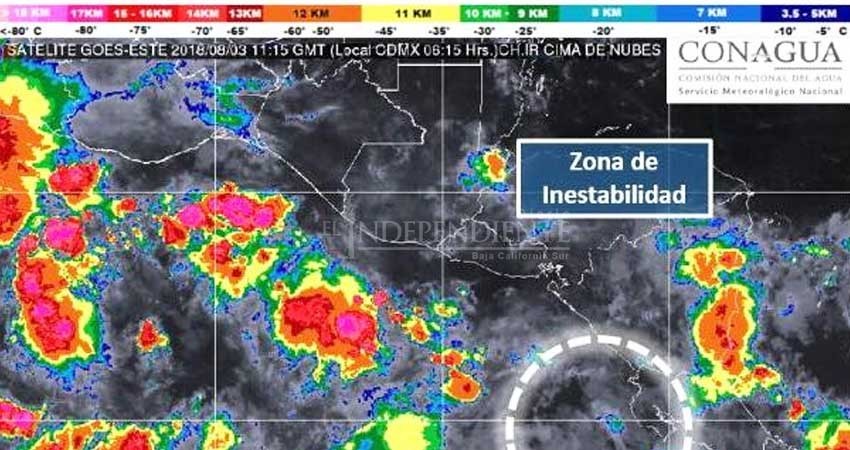 Se desarrollan 3 zonas de inestabilidad en el Pacífico