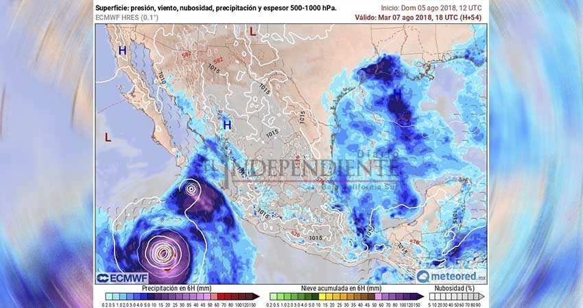 Se forman dos ciclones en el Pacífico; tendrán trayectorias cercanas a BCS Se forman dos ciclones en el Pacífico; tendrán trayectorias cercanas a BCS