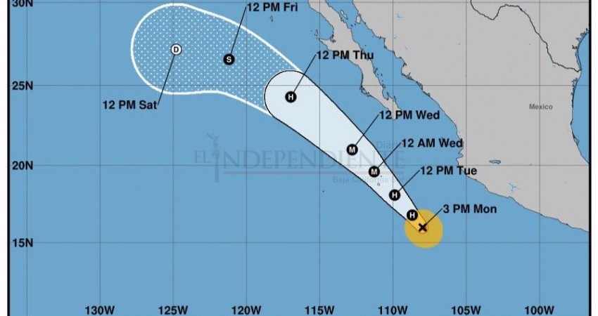 Se forma en el Pacífico el huracán John; afectará con lluvias a BCS Se forma en el Pacífico el huracán John; afectará con lluvias a BCS