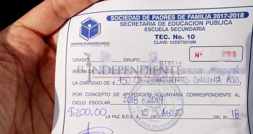 Secundaria #10 de La Paz niega inscripción de alumnos si no pagan cuotas Secundaria #10 de La Paz niega inscripción de alumnos si no pagan cuotas