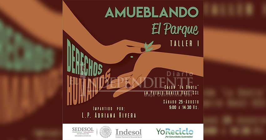 Realizarán esculturas que difundan los derechos humanos con materiales reciclables