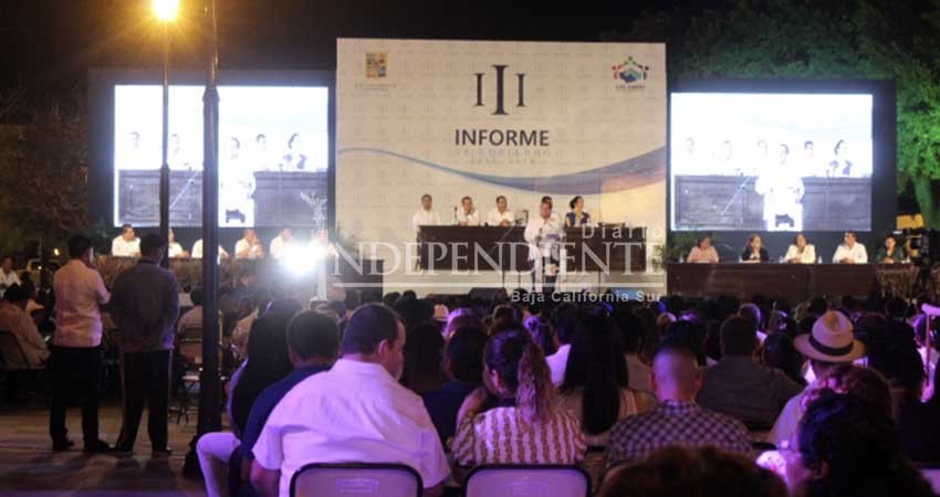 Destaca De la Rosa temas de seguridad, agua potable y finanzas en su último informe Destaca De la Rosa temas de seguridad, agua potable y finanzas en su último informe