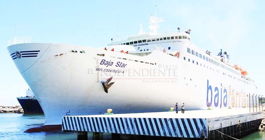 Cancelan ruta de pasajeros La Paz-Mazatlán por Baja Ferries Cancelan ruta de pasajeros La Paz-Mazatlán por Baja Ferries