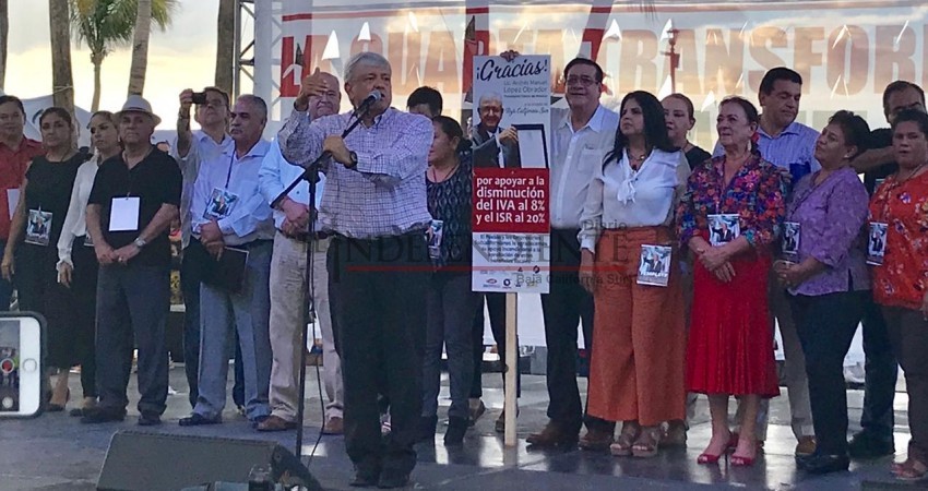 “Lo de la mina lo va a decidir el pueblo de Baja California Sur”: AMLO “Lo de la mina lo va a decidir el pueblo de Baja California Sur”: AMLO