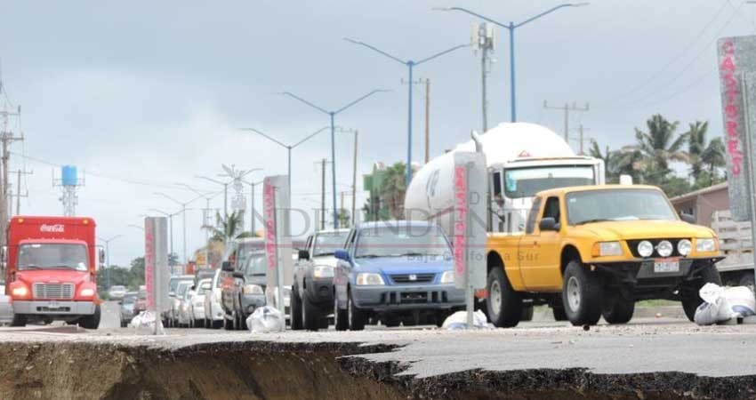 Calles y avenidas de Los Cabos, otra vez castigadas por las lluvias