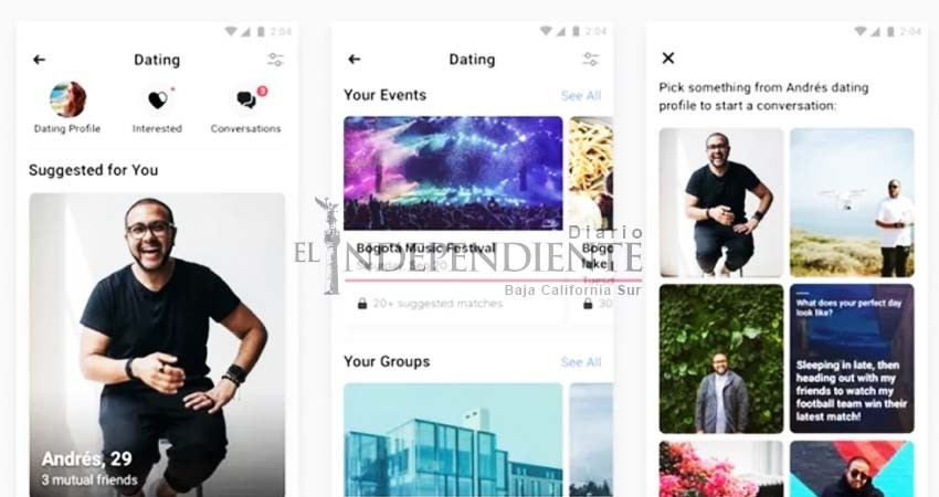 Facebook inicia pruebas de su aplicación para encontrar pareja Facebook inicia pruebas de su aplicación para encontrar pareja