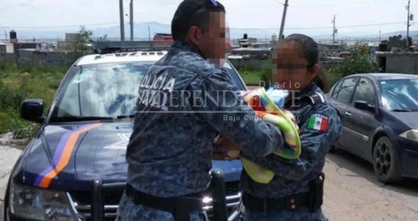 Rescatan policías a bebé de riña entre padres en Pachuca Rescatan policías a bebé de riña entre padres en Pachuca