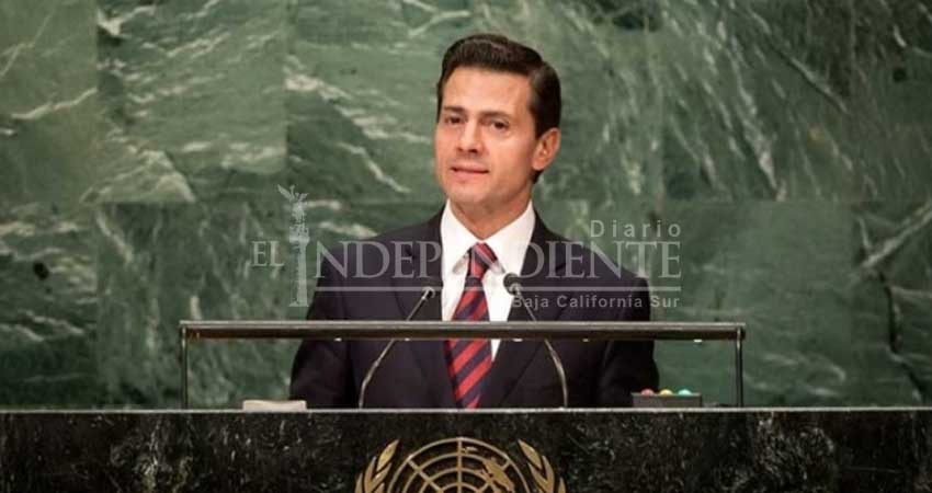 Peña Nieto tendrá su última participación como jefe de Estado en la ONU Peña Nieto tendrá su última participación como jefe de Estado en la ONU