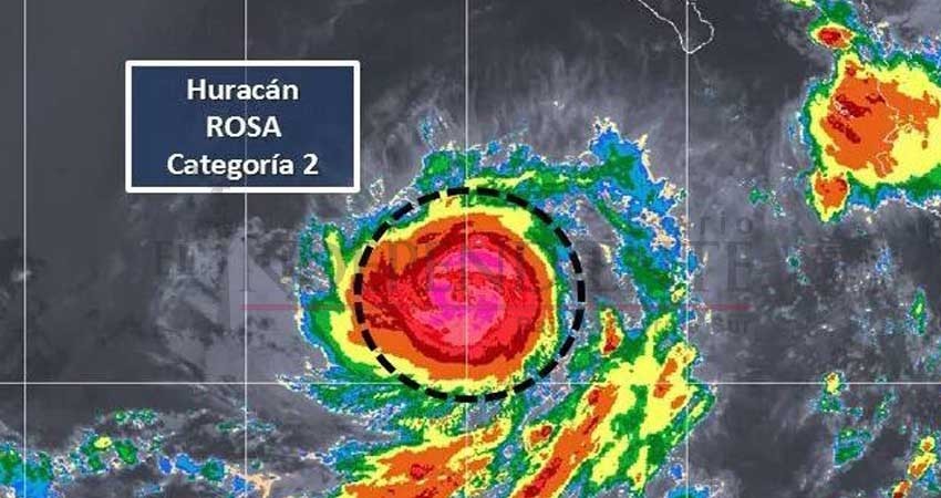 Huracán “Rosa” se intensifica, ya es categoría 2