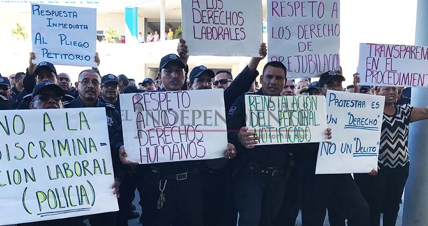 Analizará Ayto de La Paz demandas de policías despedidos en 2017 Analizará Ayto de La Paz demandas de policías despedidos en 2017
