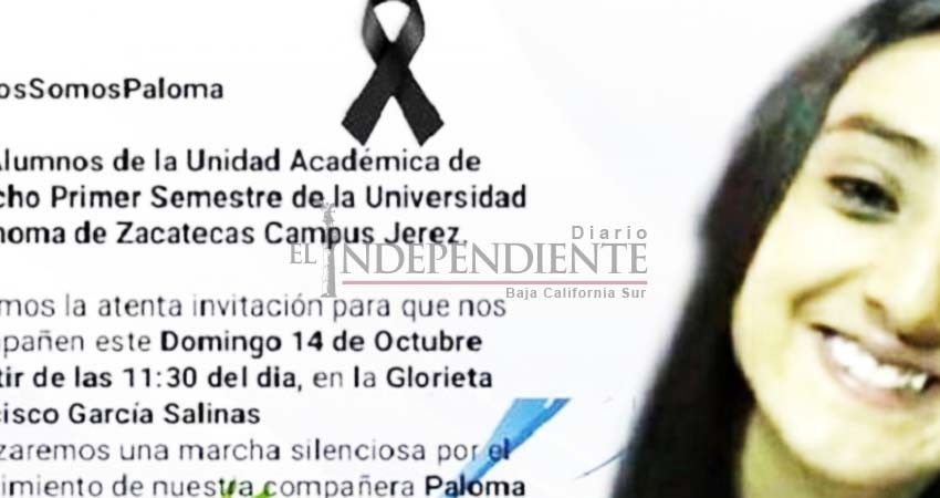 Fiscalía omite protocolos de feminicidio y Paloma aparece muerta en Zacatecas Fiscalía omite protocolos de feminicidio y Paloma aparece muerta en Zacatecas