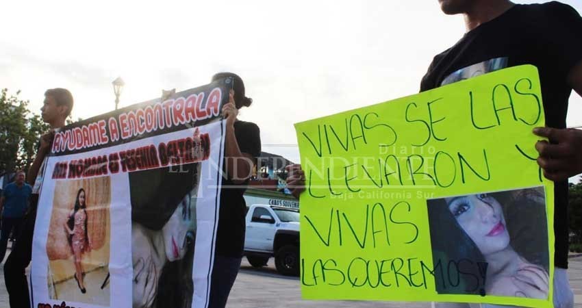 Se manifiestan familiares de jovencitas desaparecidas en Los Cabos Se manifiestan familiares de jovencitas desaparecidas en Los Cabos