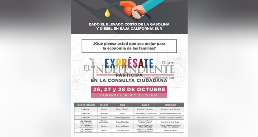 Los Cabos se suma a la consulta ciudadana para la eliminación del IEPS Los Cabos se suma a la consulta ciudadana para la eliminación del IEPS