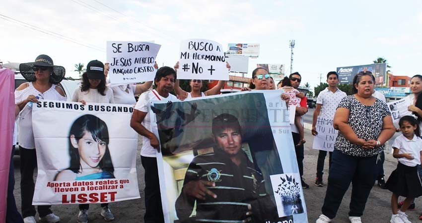 Desaparición forzada, un problema que parece no conmover a las autoridades de BCS Desaparición forzada, un problema que parece no conmover a las autoridades de BCS