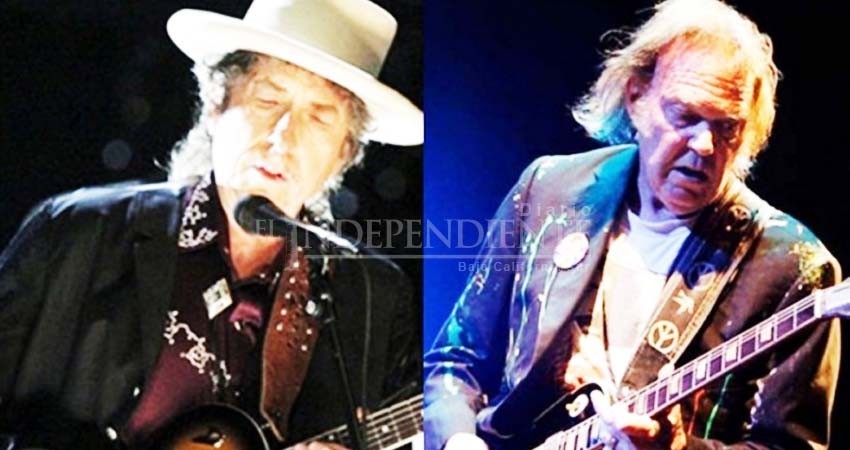 Bob Dylan y Neil Young, juntos en el Hyde Park de Londres Bob Dylan y Neil Young, juntos en el Hyde Park de Londres