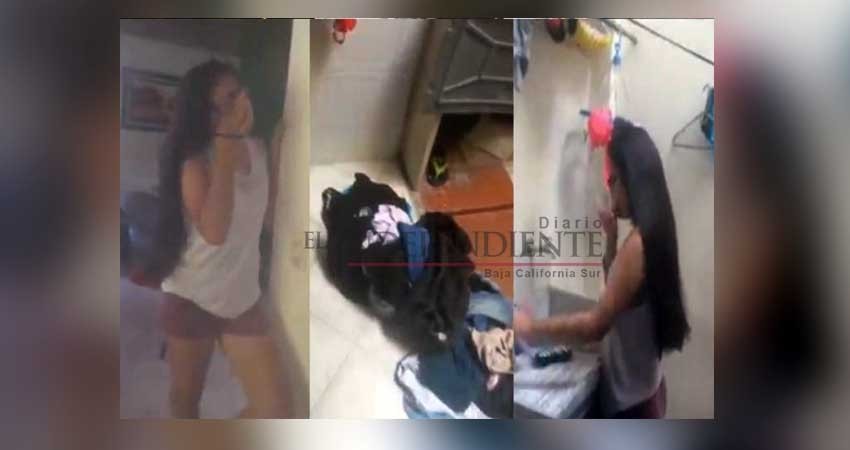 Obliga a su hija a lavar la ropa a mano por reprobar el año Obliga a su hija a lavar la ropa a mano por reprobar el año
