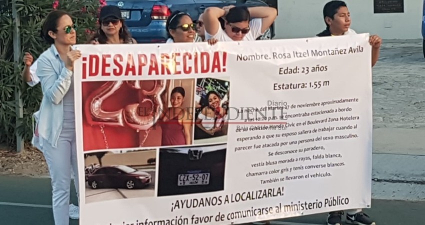 Continúan las protestas por desaparición de la joven Rosa Itzel Continúan las protestas por desaparición de la joven Rosa Itzel