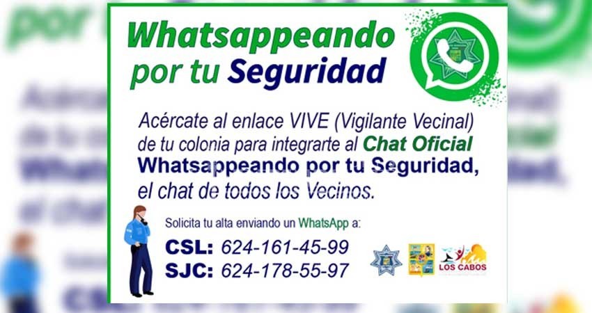 Por vacaciones buscan incrementar usuarios en el programa “Whatsappeando por tu seguridad” Por vacaciones buscan incrementar usuarios en el programa “Whatsappeando por tu seguridad”