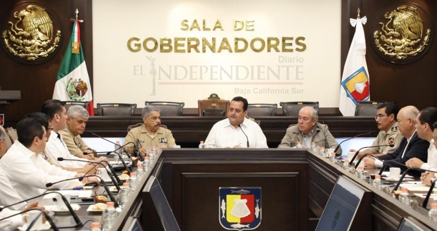 Afirma el Gobernador Mendoza que BCS es referente nacional en seguridad pública Afirma el Gobernador Mendoza que BCS es referente nacional en seguridad pública