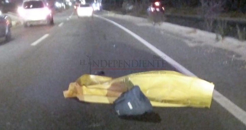Otro accidente mortal en Los Cabos, peatón fue arrollado en la Transpeninsular