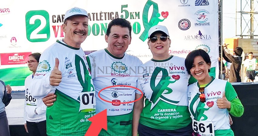 Reprueban logo de mina "Los Cardones" en carrera de la Secretaría de Salud Reprueban logo de mina "Los Cardones" en carrera de la Secretaría de Salud
