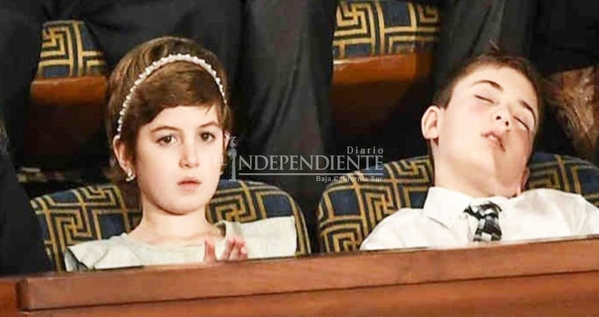 Niño 'bulleado' se queda dormido en discurso de Trump Niño 'bulleado' se queda dormido en discurso de Trump