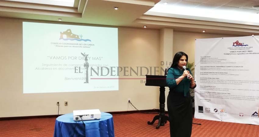 Rinde cuentas Armida Castro Guzmán a empresarios de Los Cabos Rinde cuentas Armida Castro Guzmán a empresarios de Los Cabos