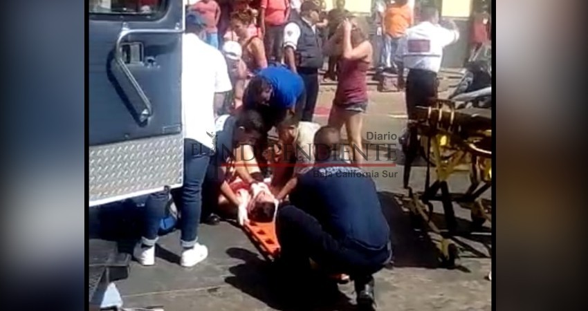 Atropellan a turista en zona turística de Cabo San Lucas Atropellan a turista en zona turística de Cabo San Lucas