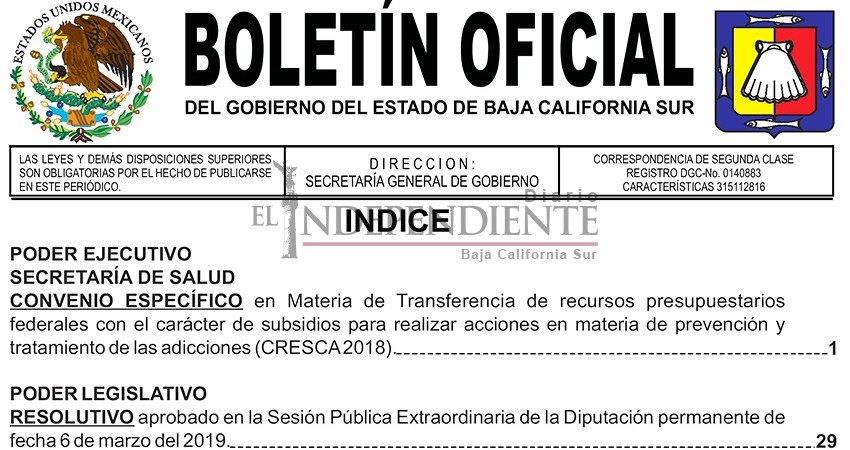 Publica Boletín del Gobierno BCS “reinstalación” de diputado en Comisión de Cuenta; Junta de Gobierno lo desconoce Publica Boletín del Gobierno BCS “reinstalación” de diputado en Comisión de Cuenta; Junta de Gobierno lo desconoce