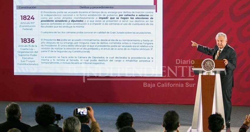 Plantea López Obrador pérdida de fuero para gobernadores Plantea López Obrador pérdida de fuero para gobernadores