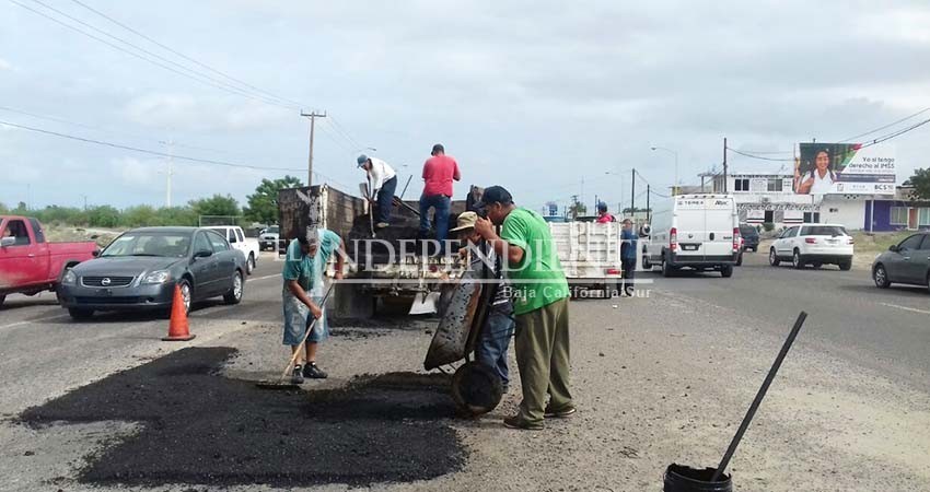 Iniciarán en La Paz programa de bacheo con 2 MDP Iniciarán en La Paz programa de bacheo con 2 MDP