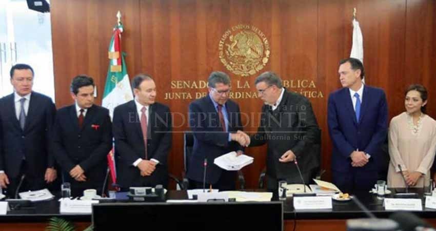 Recibe el Senado proyecto de leyes de la Guardia Nacional Recibe el Senado proyecto de leyes de la Guardia Nacional