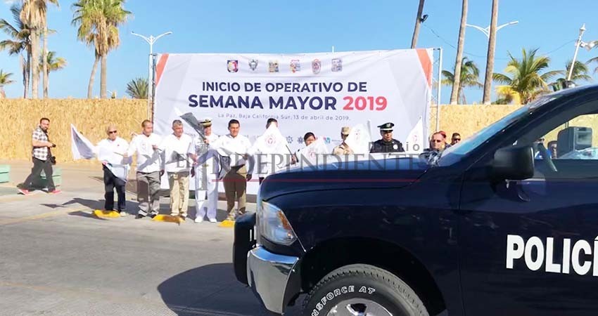 Arranca operativo de seguridad de Semana Santa en BCS Arranca operativo de seguridad de Semana Santa en BCS