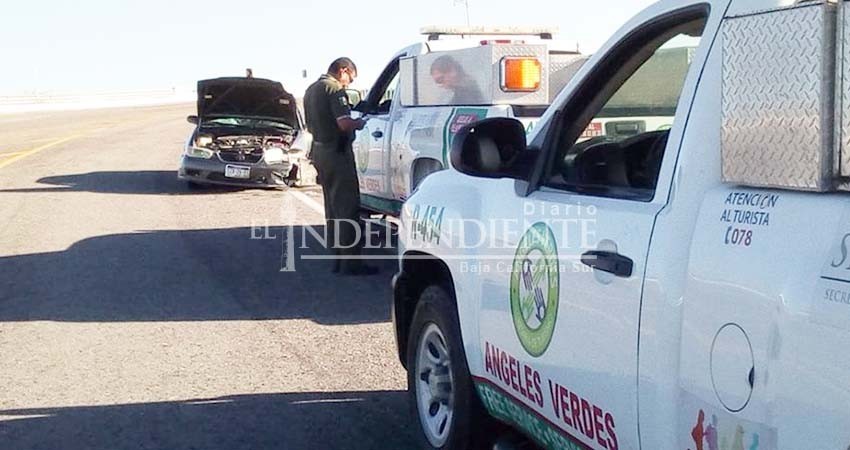 Dieciocho Ángeles Verdes vigilan las carreteras de BCS en estas vacaciones Dieciocho Ángeles Verdes vigilan las carreteras de BCS en estas vacaciones