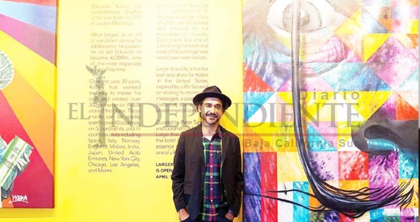 El grafitero brasileño Kobra vende todo antes de inaugurar