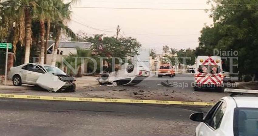 Un muerto y tres lesionados tras impacto automovilístico en La Paz Un muerto y tres lesionados tras impacto automovilístico en La Paz