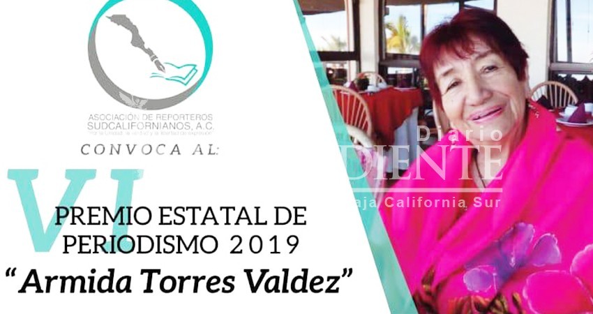 Convoca ARSAC a participar en el Certamen Premio Estatal de Periodismo 2019, “Armida Torres Valdez” Convoca ARSAC a participar en el Certamen Premio Estatal de Periodismo 2019, “Armida Torres Valdez”