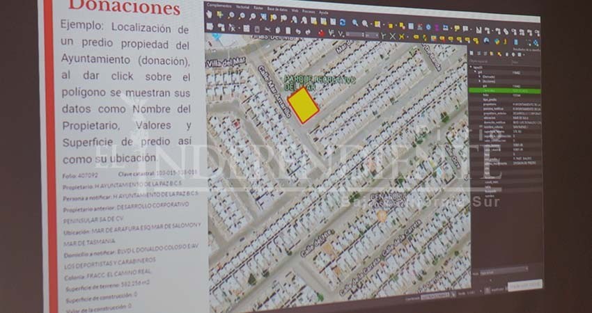 Anuncia Catastro La Paz regularización de mil 100 predios “donados”