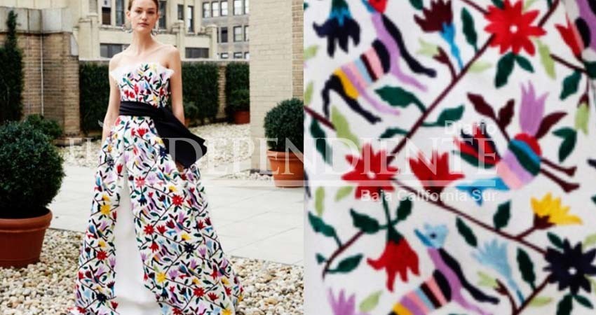 Frausto exige explicación Carolina Herrera por apropiación de bordados Frausto exige explicación Carolina Herrera por apropiación de bordados