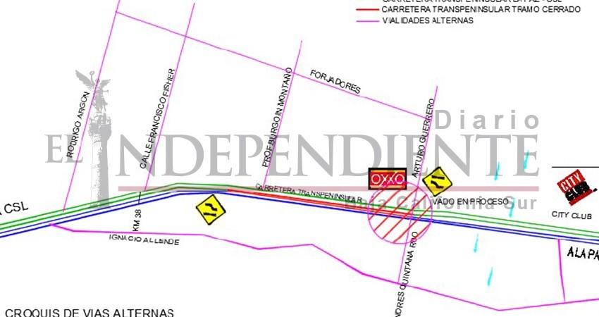 Comienzan obras viales en el Vado del Zacatal; circulación se reducirán carriles