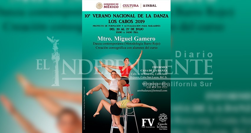 Por realizarse el décimo Verano Nacional de la Danza en  Los Cabos 2019